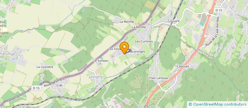 localisation de l'entreprise MONSIEUR LIONEL TAGAND  JUVIGNY