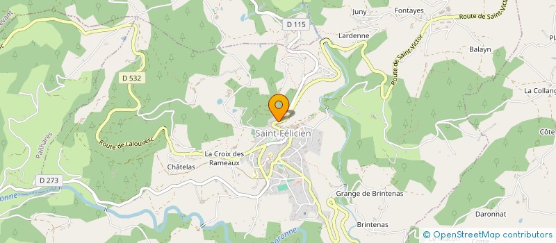 localisation de l'entreprise MONSIEUR LIONEL TATIBOUET à SAINT-FELICIEN