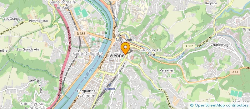 localisation de l'entreprise MONSIEUR LIONEL THOMASSON à VIENNE