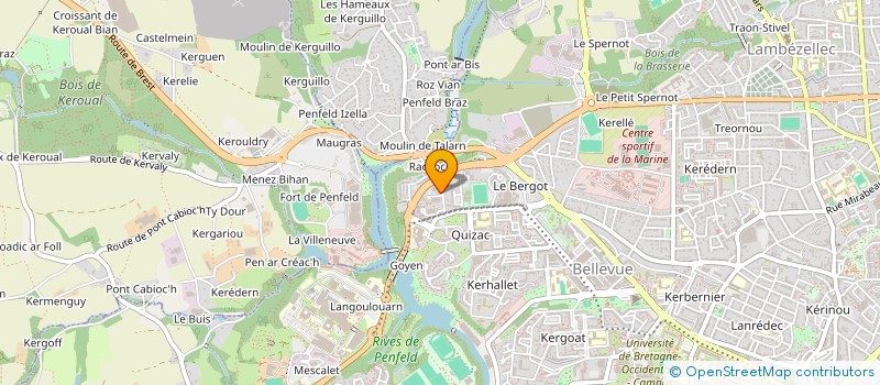 localisation de l'entreprise MONSIEUR LIONEL THUAULT à BREST