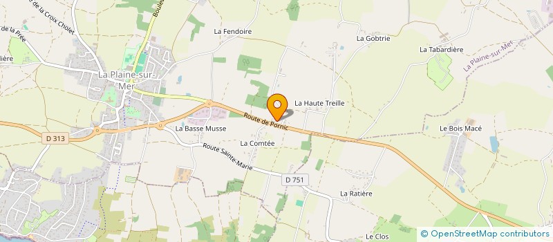 localisation de l'entreprise MONSIEUR LIONEL TISSIER à LA PLAINE-SUR-MER