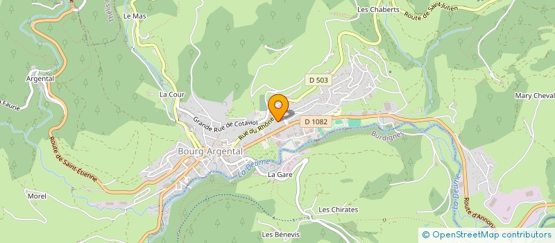 localisation de l'entreprise MONSIEUR LIONEL TOURON  BOURG-ARGENTAL