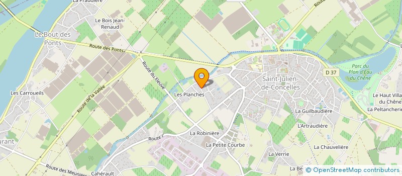 localisation de l'entreprise MONSIEUR LIONEL TOUZEAU  SAINT-JULIEN-DE-CONCELLES