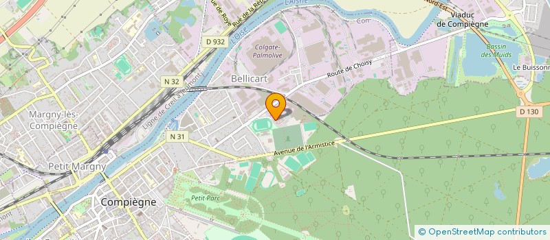 localisation de l'entreprise MONSIEUR LIONEL TSIOUNZI MICHIRINANDI  COMPIEGNE