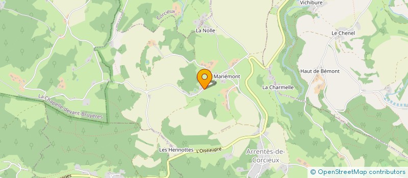 localisation de l'entreprise MONSIEUR LIONEL VALANCE à ARRENTES-DE-CORCIEUX