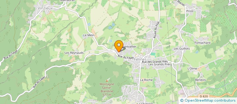 localisation de l'entreprise MONSIEUR LIONEL VALANCONY  BROSSAINC