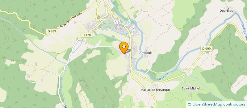 localisation de l'entreprise MONSIEUR LIONEL VALDEYRON à NANT