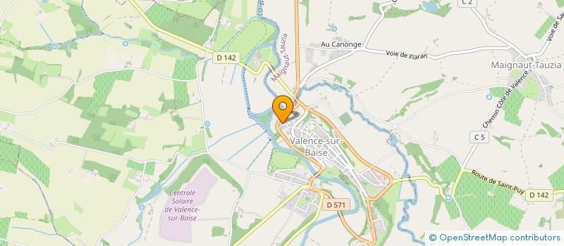 localisation de l'entreprise MONSIEUR LIONEL VAN DE GEUCHTE  VALENCE-SUR-BAISE