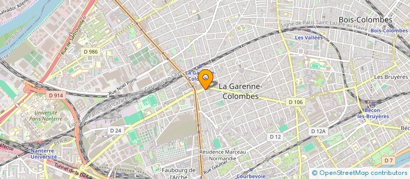 localisation de l'entreprise MONSIEUR LIONEL VAQUET à LA GARENNE-COLOMBES