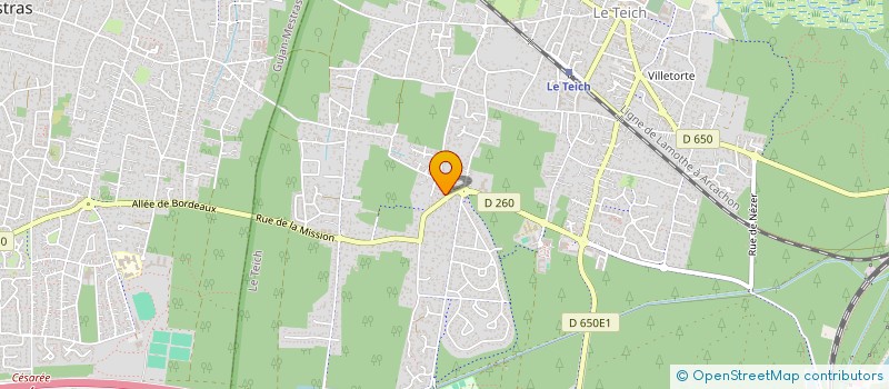 localisation de l'entreprise MONSIEUR LIONEL VEDRENNE  LE TEICH