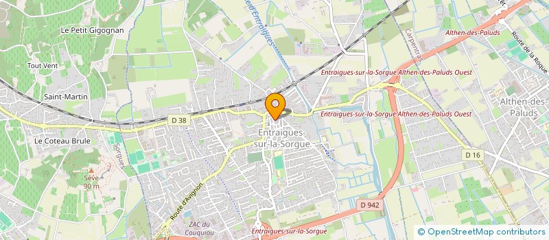 localisation de l'entreprise MONSIEUR LIONEL VERRAN  ENTRAIGUES-SUR-LA-SORGUE