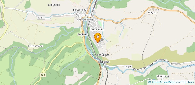 localisation de l'entreprise MONSIEUR LIONEL VIALA  SAINT-ROME-DE-CERNON