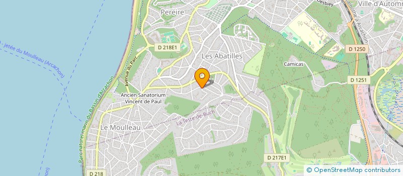 localisation de l'entreprise MONSIEUR LIONEL VILLEPONTOUX  ARCACHON