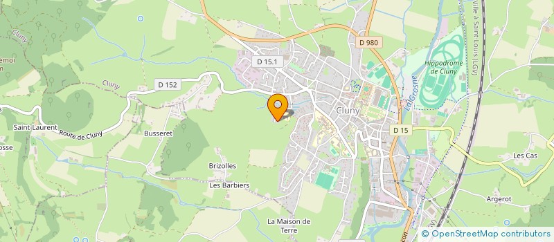 localisation de l'entreprise MONSIEUR LIONEL VOUILLON  CLUNY