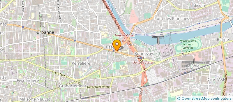 localisation de l'entreprise MONSIEUR LIONEL VUAILLE  VILLEURBANNE