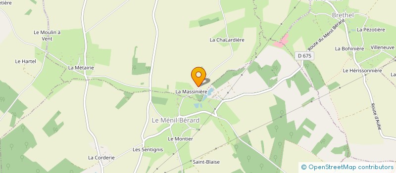 localisation de l'entreprise MONSIEUR LIONEL WENDLING à LE MENIL-BERARD