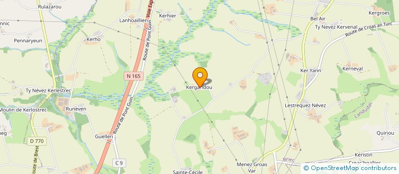 localisation de l'entreprise MONSIEUR LIONEL WEXSTEEN  BRIEC