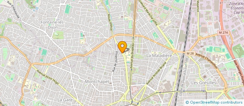 localisation de l'entreprise MONSIEUR LIONEL WOIRGARD à DIJON