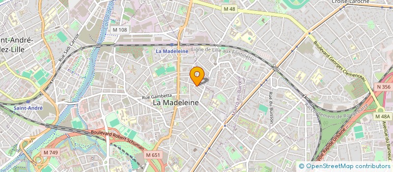 localisation de l'entreprise MONSIEUR LIONEL WOUNFACK à LA MADELEINE