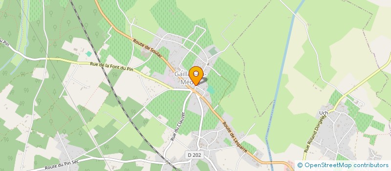 localisation de l'entreprise MONSIEUR LIONEL ZAMBELLI  GAILLAN-EN-MEDOC