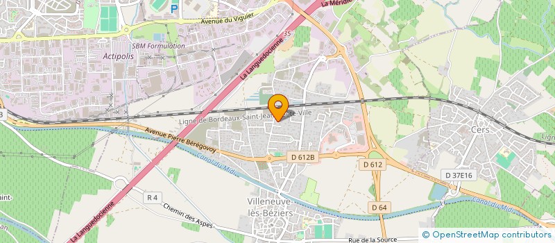 localisation de l'entreprise MONSIEUR LIONEL ZEBUT  VILLENEUVE-LES-BEZIERS