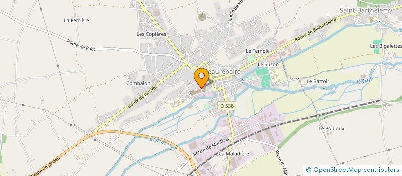 localisation de l'entreprise MONSIEUR LIONEL ZENON  BEAUREPAIRE