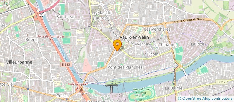 localisation de l'entreprise MONSIEUR LIONEL ZOUMA  VAULX-EN-VELIN