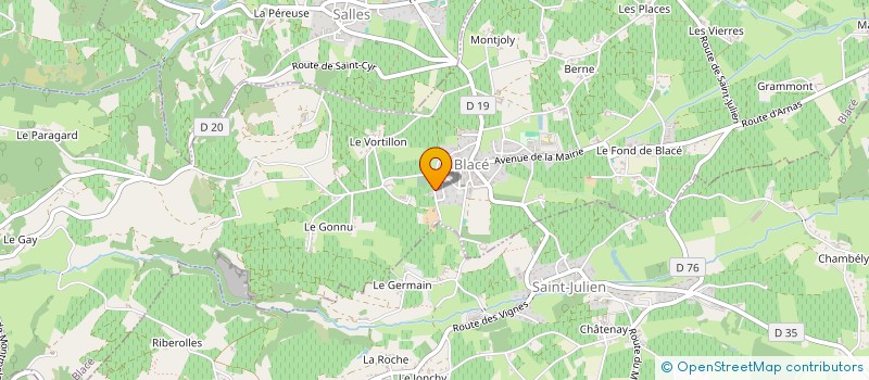 localisation de l'entreprise MONSIEUR LIONEL ZUBER  BLACE