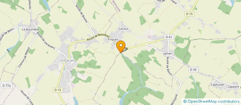 localisation de l'entreprise MONSIEUR LIONNEL BAELDE  LAUNAC