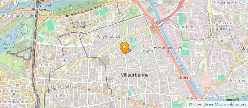 localisation de l'entreprise MONSIEUR LIONNEL BONNET  VILLEURBANNE