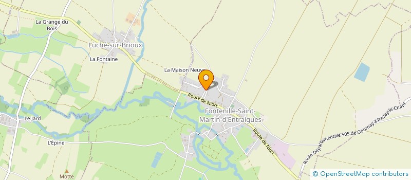 localisation de l'entreprise MONSIEUR LIONNEL CASTIN  FONTENILLE-SAINT-MARTIN-D'ENTRAIGUES