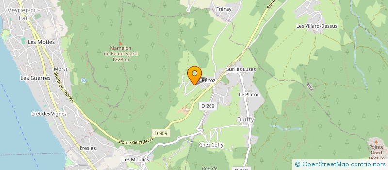 localisation de l'entreprise MONSIEUR LIONNEL CHALLAND  BLUFFY