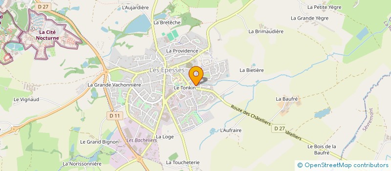 localisation de l'entreprise MONSIEUR LIONNEL DELHOMME  LES EPESSES