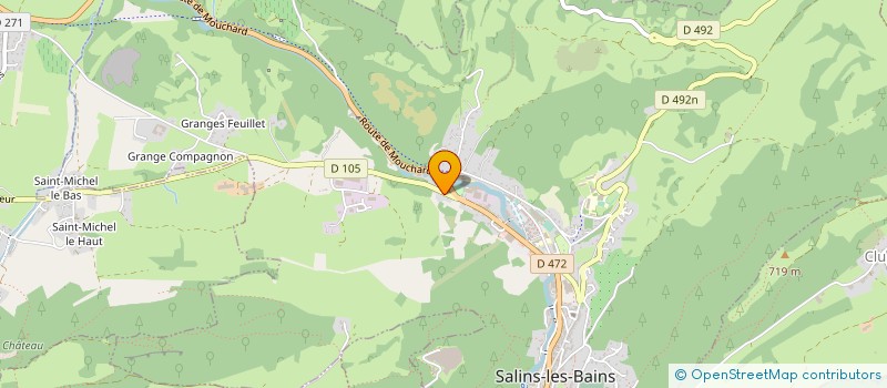 localisation de l'entreprise MONSIEUR LIONNEL PAULIN  SALINS-LES-BAINS