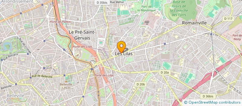 localisation de l'entreprise MONSIEUR LIOR NACCACHE  LES LILAS