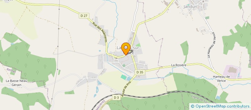 localisation de l'entreprise MONSIEUR LIROY HENNEVILLE  LAUNOIS-SUR-VENCE