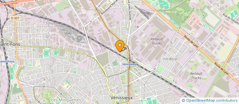 localisation de l'entreprise MONSIEUR LIROY STEED CRIART  VENISSIEUX