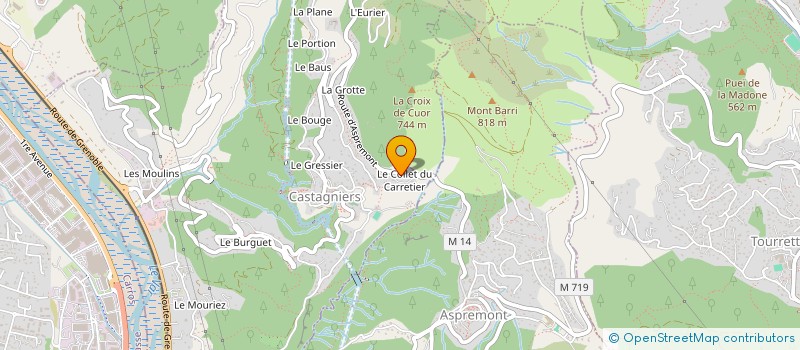 localisation de l'entreprise MONSIEUR LISANDRU BERTINI  CASTAGNIERS