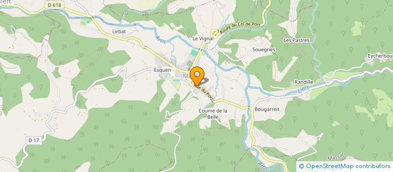 localisation de l'entreprise MONSIEUR LISTARD COANT à MASSAT