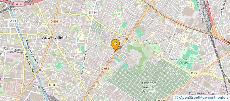 localisation de l'entreprise MONSIEUR LITON DEB  AUBERVILLIERS