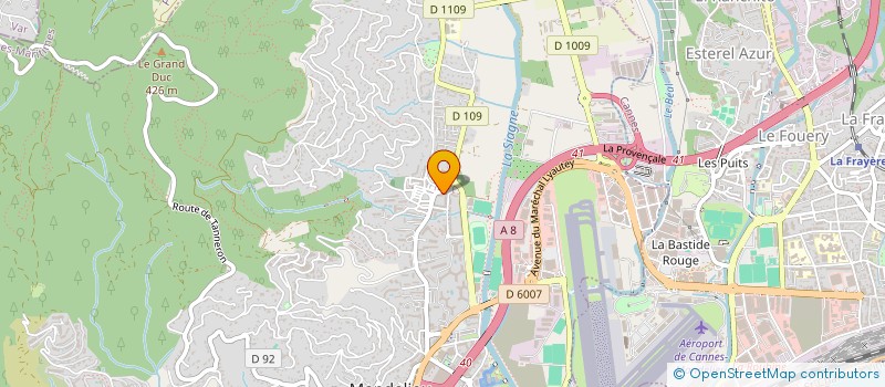 localisation de l'entreprise MONSIEUR LIUBOMYR BARDZII  MANDELIEU-LA-NAPOULE