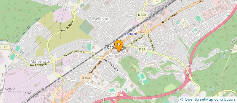 localisation de l'entreprise MONSIEUR LIVIER COLLOT  FORBACH