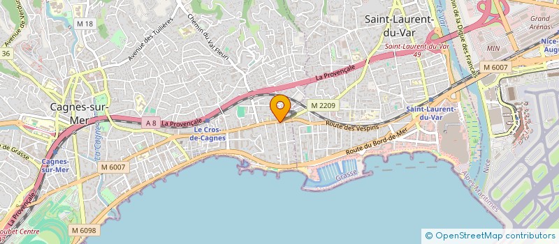 localisation de l'entreprise MONSIEUR LIVIN YALAP à CAGNES-SUR-MER