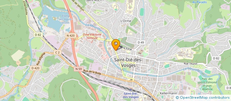 localisation de l'entreprise MONSIEUR LIVIO COSTANTINI  SAINT-DIE-DES-VOSGES