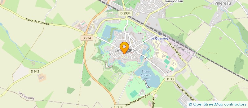 localisation de l'entreprise MONSIEUR LIVIO DECOUT  LE QUESNOY