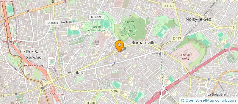 localisation de l'entreprise MONSIEUR LIVIO GARUCCIO  ROMAINVILLE