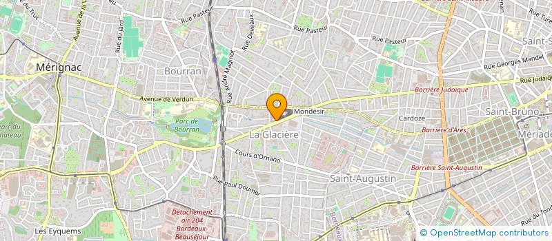 localisation de l'entreprise MONSIEUR LIVIO SIMONETTO  MERIGNAC