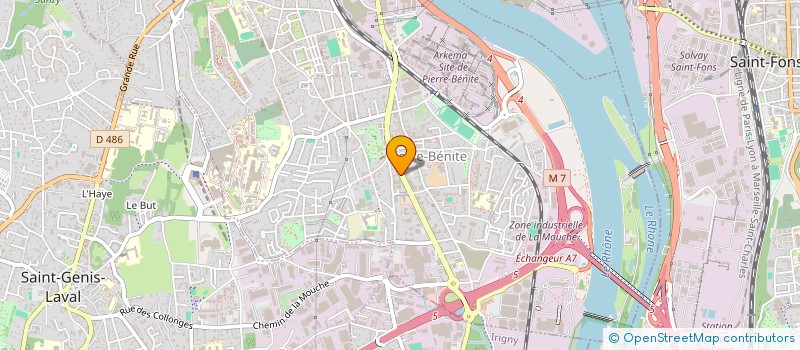 localisation de l'entreprise MONSIEUR LIVIU-ADRIAN STEFAN  OULLINS-PIERRE-BENITE