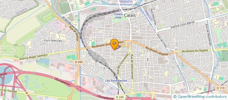 localisation de l'entreprise MONSIEUR LIVIU GHEORGHUI  CALAIS