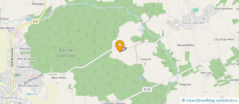 localisation de l'entreprise MONSIEUR LIVIU VOICU  BOURBRIAC